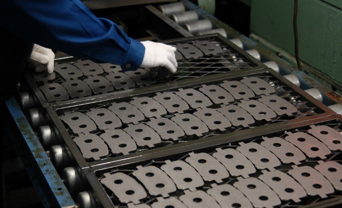 Brake pad manufacturing process