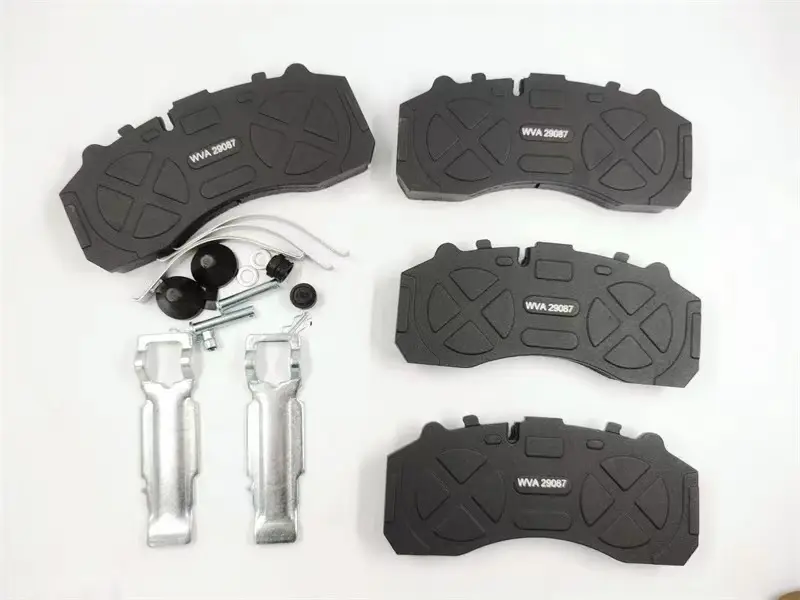 Brake pad backing plate and clip detail