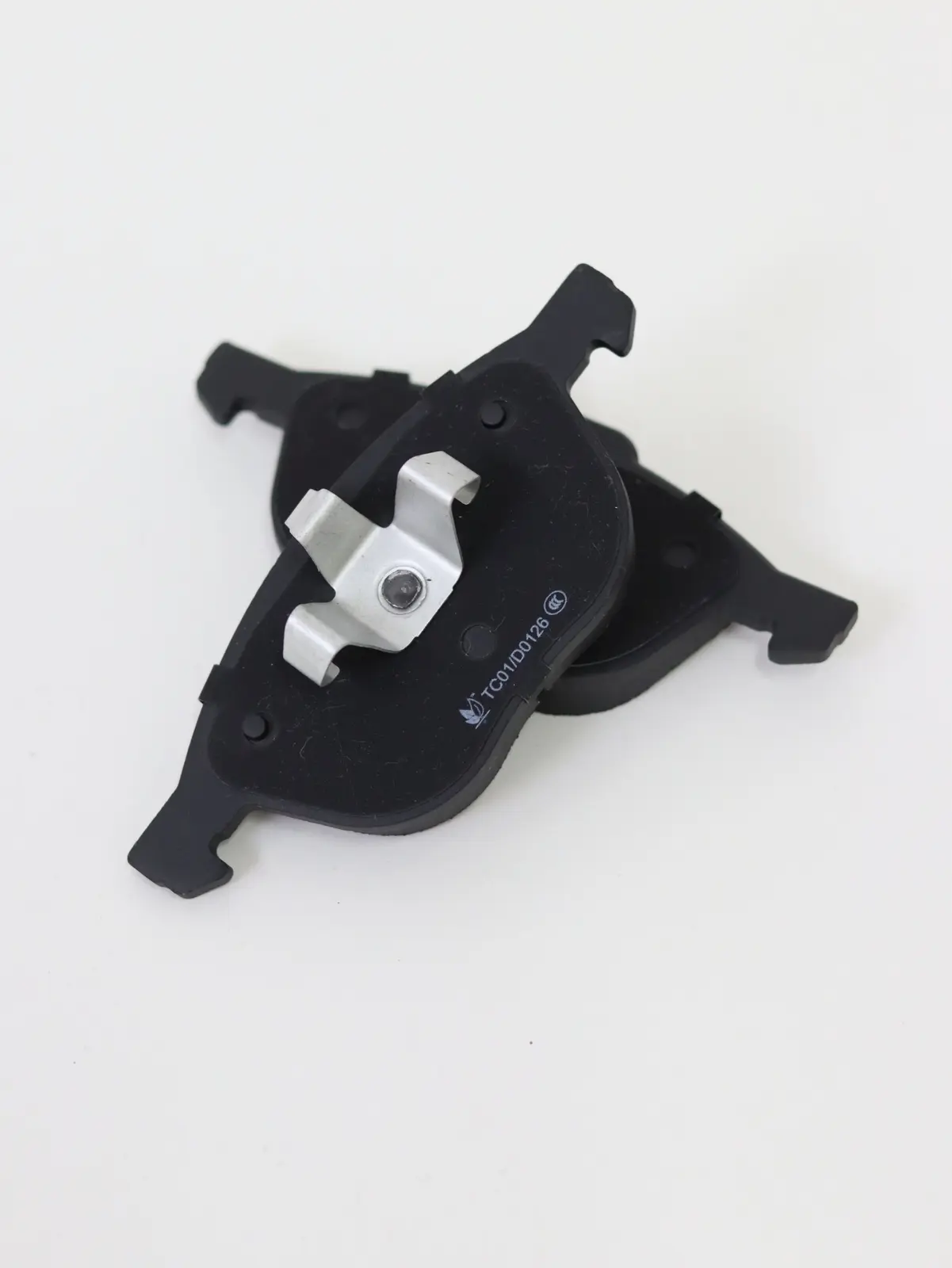 Black-finished brake shoe pair
